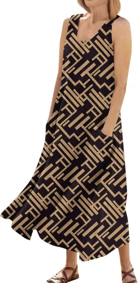 Beach Vacation Clothes for Women Summer Spring Dresses 2025 Sleeveless Plus Size Casual Sundresses