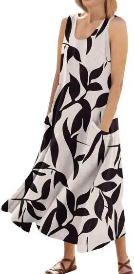 Beach Vacation Clothes for Women Summer Spring Dresses 2025 Sleeveless Plus Size Casual Sundresses
