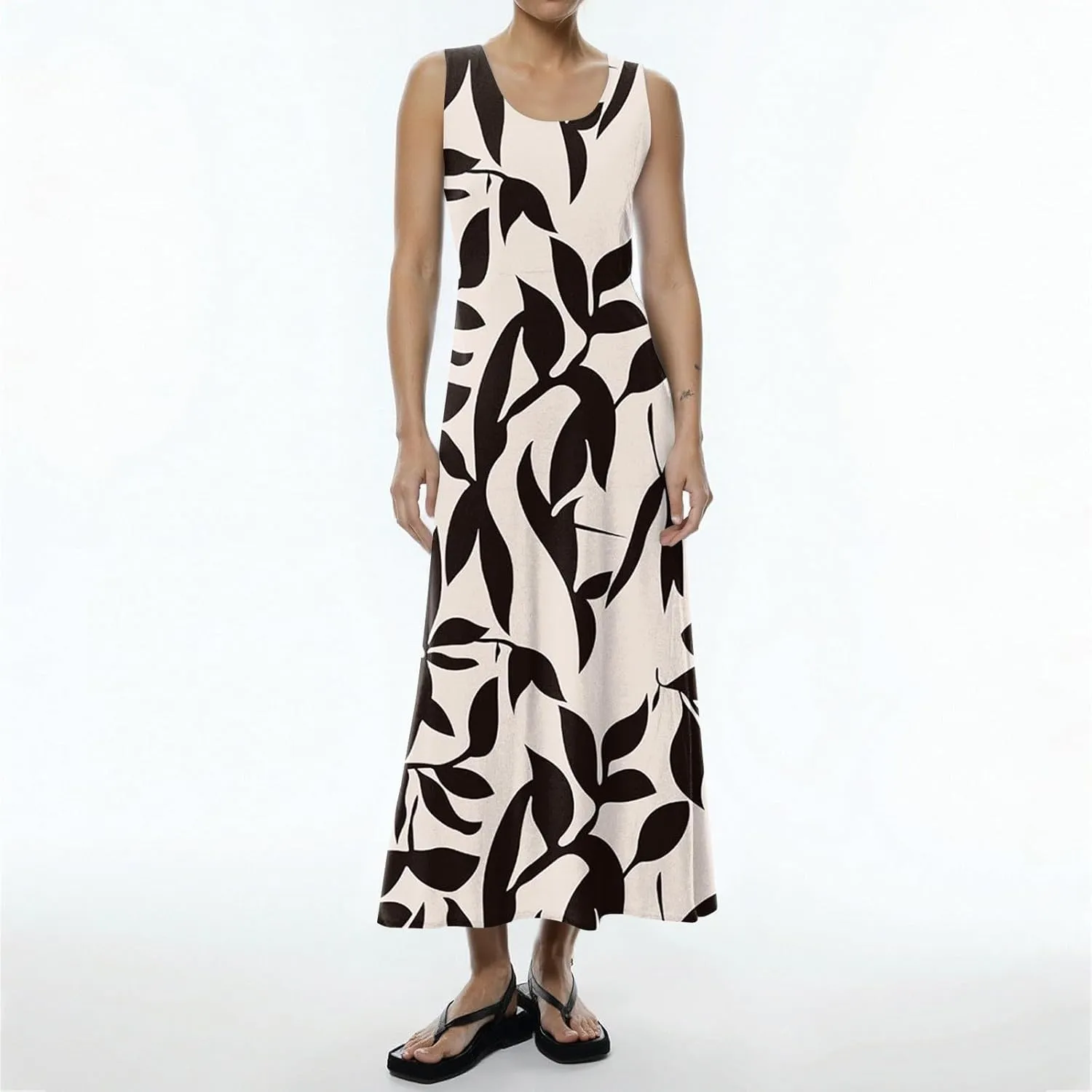 Beach Vacation Clothes for Women Summer Spring Dresses 2025 Sleeveless Plus Size Casual Sundresses