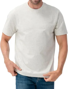 DAVID ARCHY Men's Heavyweight T-Shirt 260g Cotton Sorona Moisture-Wicking Shirts Stretch Side Slit Tees for Men 1-Pack
