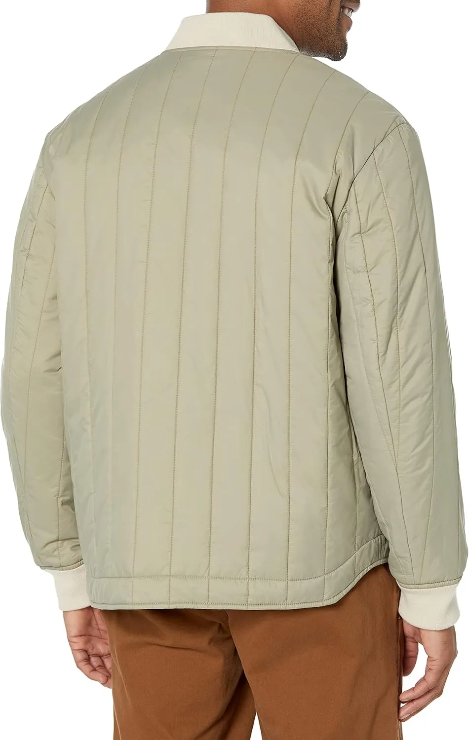 Dockers Men's Channel Quilted Open Bottom Bomber Jacket