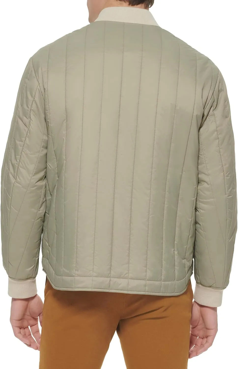 Dockers Men's Channel Quilted Open Bottom Bomber Jacket