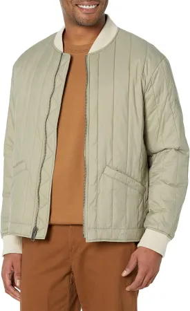 Dockers Men's Channel Quilted Open Bottom Bomber Jacket