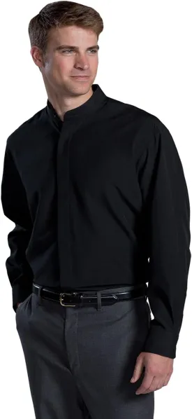 Edwards Garment Men's Big and Tall Banded Collar Shirt