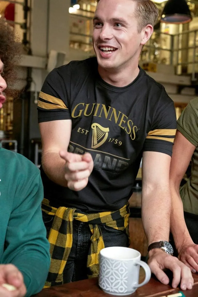 Guinness Black Deep Tan Tape Tee-Shirt