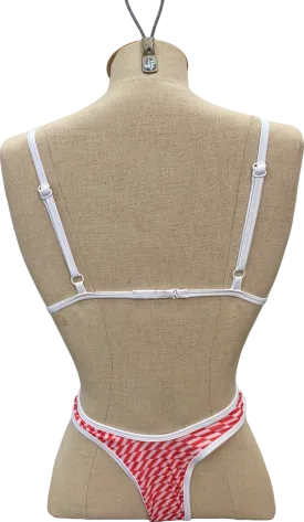 Kanawa White & Red Bikini Set UK S/M