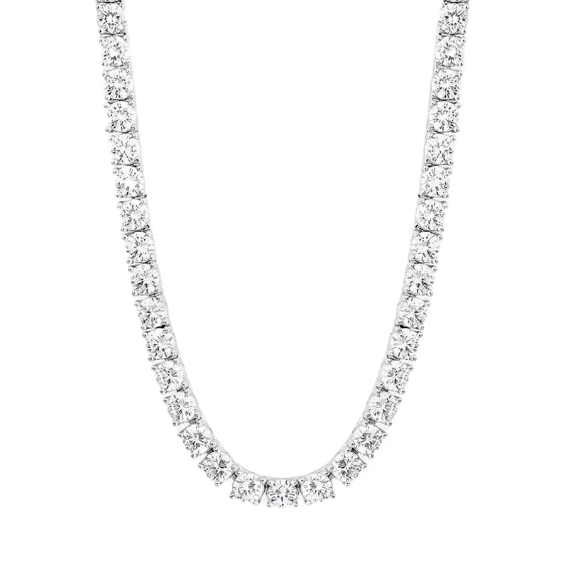 Micro Tennis Chain in White Gold - 3mm