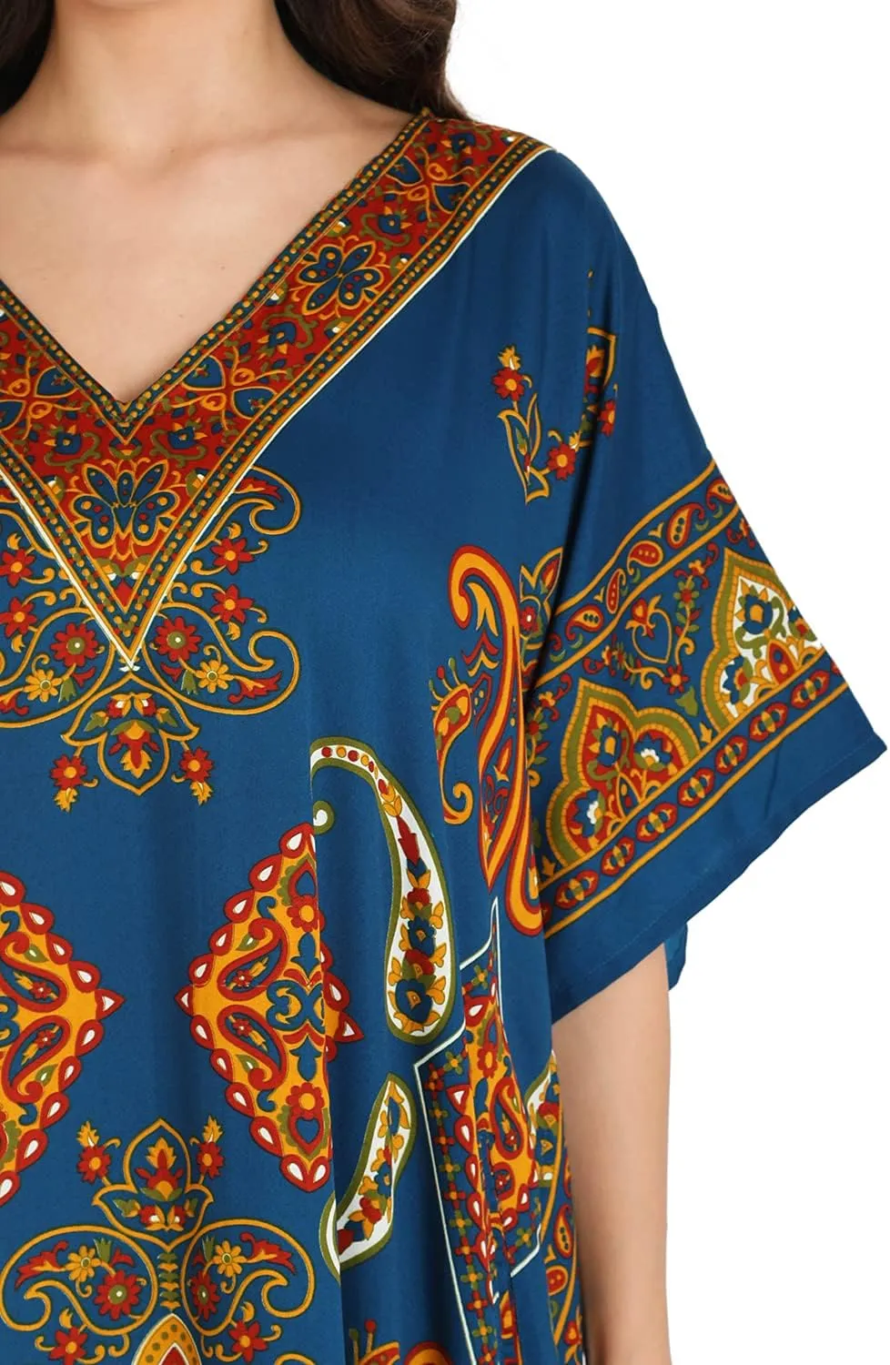 Miss Lavish London Kaftan Dresses for Women Beach Coverups Plus Size African & Dubai Kaftans Ideal for Loungewear & Swimwear