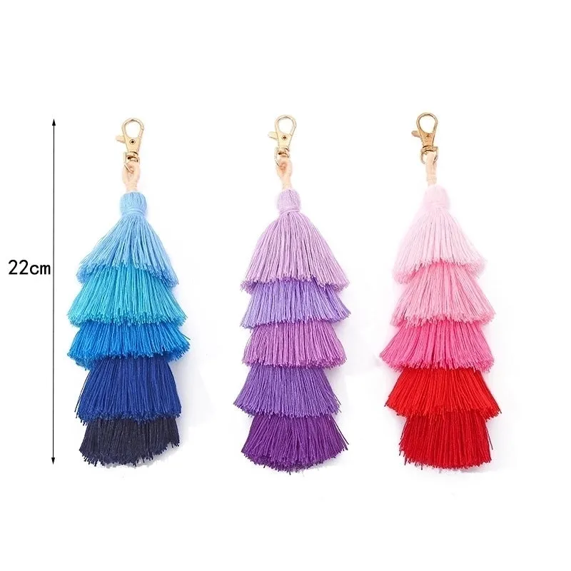 Polyester Tassel Gradient Color
