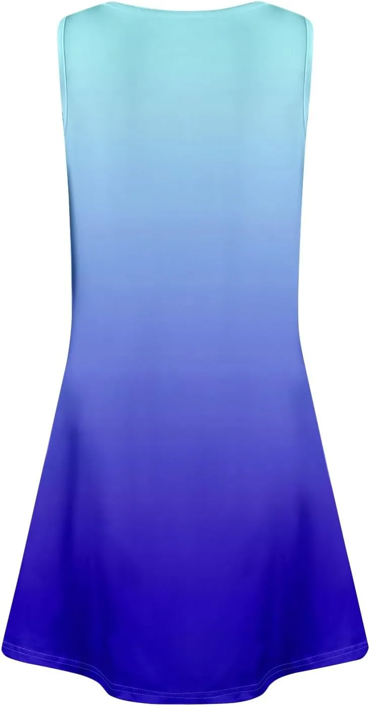 Summer Dresses for Women 2025 Beach Vacation Spring Clothes Sleeveless V Neck Loose Sundresses